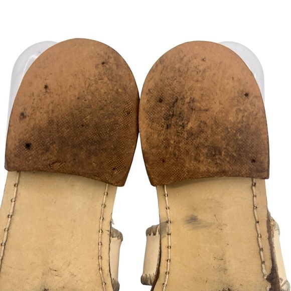 Jack Rogers Off White T-Strap Thong Sandals Size 7 Women's - Picture 11 of 11
